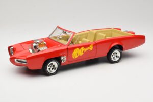 Pontiac GTO Monkeemobile Sarkans ERTL 1:18 33150 Metāls