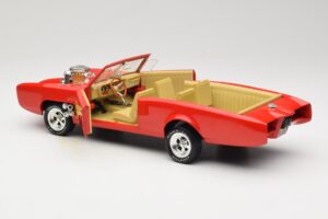 Pontiac GTO Monkeemobile Sarkans ERTL 1:18 33150 Metāls — attēls 5 no 8