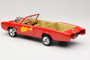 Pontiac GTO Monkeemobile Sarkans ERTL 1:18 33150 Metāls — attēls 7 no 8