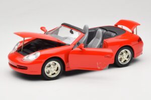 Porsche 911 996 Kabriolets Sarkans Mira 1:18 6930 Metāls — attēls 2 no 8