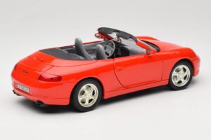 Porsche 911 996 Kabriolets Sarkans Mira 1:18 6930 Metāls — attēls 3 no 8