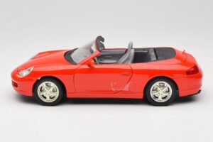 Porsche 911 996 Kabriolets Sarkans Mira 1:18 6930 Metāls — attēls 4 no 8