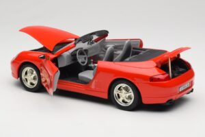 Porsche 911 996 Kabriolets Sarkans Mira 1:18 6930 Metāls — attēls 5 no 8