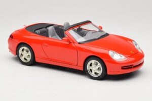 Porsche 911 996 Kabriolets Sarkans Mira 1:18 6930 Metāls — attēls 6 no 8