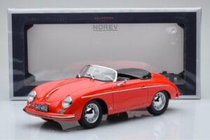 Porsche 356 Speedster Sarkans Norev 1:18 187461 Metāls — attēls 6 no 6
