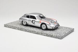 Porsche 356B 1600 GS Carrera GTL Abarth #42 H. Herrmann / H. Linge Targa Florio 1962 Minichamps 1:18 107626842 Sveķi — attēls 4 no 6