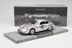 Porsche 356B 1600 GS Carrera GTL Abarth #42 H. Herrmann / H. Linge Targa Florio 1962 Minichamps 1:18 107626842 Sveķi — attēls 6 no 6