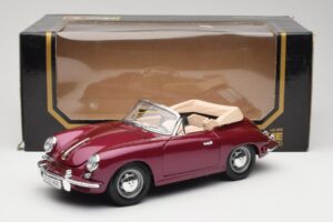 Porsche 356B Kabriolets Baklažāns Bburago 1:18 3021-M4 Metāls — attēls 8 no 8