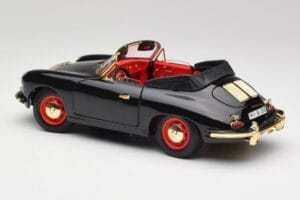 Porsche 356B Kabriolets Melns Bburago 1:18 3031D Metāls — attēls 7 no 8
