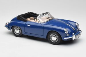 Porsche 356B Kabriolets Zils Bburago 1:18 3051 Metāls — attēls 6 no 8