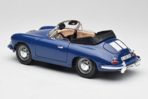 Porsche 356B Kabriolets Zils Bburago 1:18 3051 Metāls — attēls 7 no 8