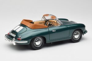 Porsche 356B Kabriolets Zaļš Bburago 1:18 3051-M1 Metāls — attēls 3 no 8