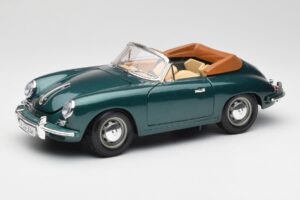 Porsche 356B Kabriolets Zaļš Bburago 1:18 3051-M1 Metāls