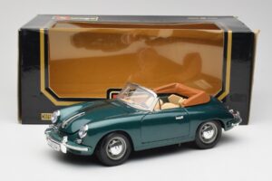 Porsche 356B Kabriolets Zaļš Bburago 1:18 3051-M1 Metāls — attēls 8 no 8