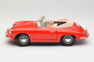 Porsche 356B Kabriolets Sarkans Tchibo 1:18 45703 Metāls — attēls 4 no 8