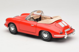 Porsche 356B Kabriolets Sarkans Tchibo 1:18 45703 Metāls — attēls 7 no 8