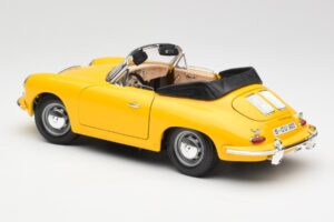 Porsche 356B Kabriolets Dzeltens Bburago 1:18 3031 Metāls — attēls 7 no 8