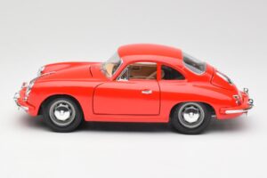 Porsche 356B Sarkans Bburago 1:18 3021 Metāls — attēls 4 no 8