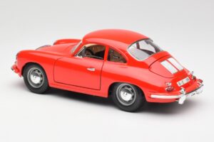 Porsche 356B Sarkans Bburago 1:18 3021 Metāls — attēls 7 no 8