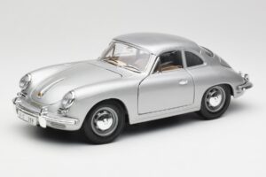 Porsche 356B Sudrabs Bburago 1:18 3021-M1 Metāls