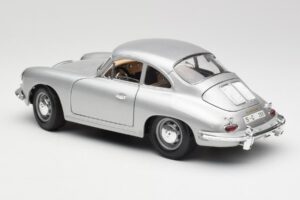 Porsche 356B Sudrabs Bburago 1:18 3021-M1 Metāls — attēls 7 no 8