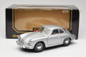 Porsche 356B Sudrabs Bburago 1:18 3021-M1 Metāls — attēls 8 no 8