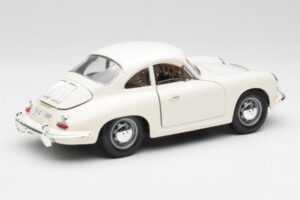 Porsche 356B Balts Bburago 1:18 3021-M3 Metāls — attēls 3 no 8