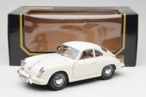 Porsche 356B Balts Bburago 1:18 3021-M3 Metāls — attēls 8 no 8