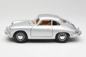 Porsche 356B Sudrabs & Brūns Salons Bburago 1:18 3021-M2 Metāls — attēls 4 no 8
