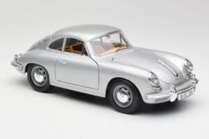 Porsche 356B Sudrabs & Brūns Salons Bburago 1:18 3021-M2 Metāls — attēls 6 no 8