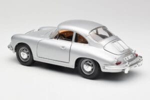Porsche 356B Sudrabs & Brūns Salons Bburago 1:18 3021-M2 Metāls — attēls 7 no 8