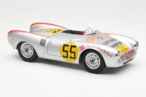 Porsche 550-1500 RS Spyder #55 H. Herrmann Carrera Panamericana 1954 AUTOart 1:18 85470 Metāls — attēls 6 no 8
