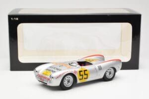 Porsche 550-1500 RS Spyder #55 H. Herrmann Carrera Panamericana 1954 AUTOart 1:18 85470 Metāls — attēls 8 no 8