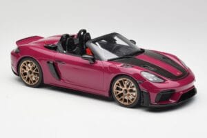 Porsche 718 982 Spyder RS Weissach Package Ruby Star Neo GT Spirit 1:18 GT486 Sveķi — attēls 4 no 6