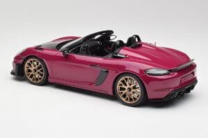 Porsche 718 982 Spyder RS Weissach Package Ruby Star Neo GT Spirit 1:18 GT486 Sveķi — attēls 5 no 6