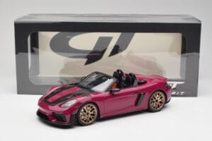 Porsche 718 982 Spyder RS Weissach Package Ruby Star Neo GT Spirit 1:18 GT486 Sveķi — attēls 6 no 6