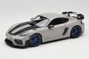 Porsche 718 Cayman 982 GT4 RS Weissach Package Chalk Norev 1:18 187253 Metāls