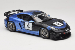 Porsche 718 Cayman GT4 RS Clubsport Melns Zils Otto 1:18 OT469 Sveķi — attēls 4 no 6