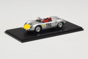 Porsche 718 RS 61 #136 S. Moss / G. Hill Porsche KG Targa Florio 1961 Spark 1:43 S4149 Sveķi — attēls 2 no 4