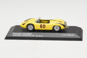 Porsche 718 RS61 #60 D. Wester Road America 500 Miles 1963 Minichamps 1:43 430636560 Metāls