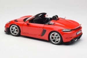 Porsche 718 Spyder RS Guards Red Norev 1:18 187271 Metāls — attēls 7 no 8