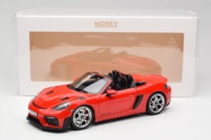 Porsche 718 Spyder RS Guards Red Norev 1:18 187271 Metāls — attēls 8 no 8