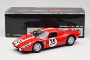 Porsche 904 GTS #35 H. Muller 24 Hours of Le Mans 1964 Minichamps 1:18 180646735 Metāls — attēls 8 no 8