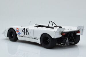 Porsche 908/02 #48 S. McQueen / P. Revson 12 Hours of Sebring 2nd Place Post Race Version 1970 AUTOart 1:18 87072 Metāls — attēls 7 no 8