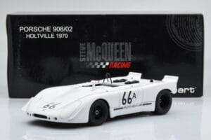Porsche 908/02 #66A S. McQueen Holtville 1970 AUTOart 1:18 87073 Metāls — attēls 8 no 8
