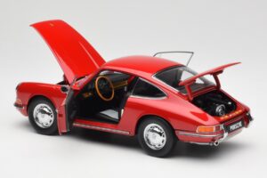 Porsche 911 901 Signal Sarkans Kyosho 1:18 08969R Metāls — attēls 5 no 8