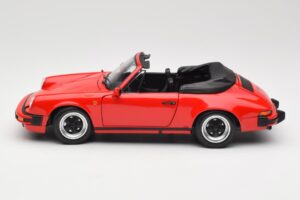 Porsche 911 930 Carrera 3.2 Cabriolet Guards Red Minichamps 1:18 110063030 Metāls — attēls 4 no 8