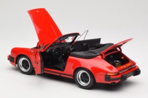 Porsche 911 930 Carrera 3.2 Cabriolet Guards Red Minichamps 1:18 110063030 Metāls — attēls 5 no 8