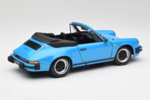 Porsche 911 930 Carrera Kabriolets Zils Minichamps 1:18 100063032 Metāls — attēls 3 no 8