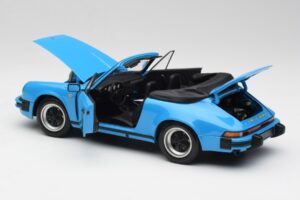Porsche 911 930 Carrera Kabriolets Zils Minichamps 1:18 100063032 Metāls — attēls 5 no 8